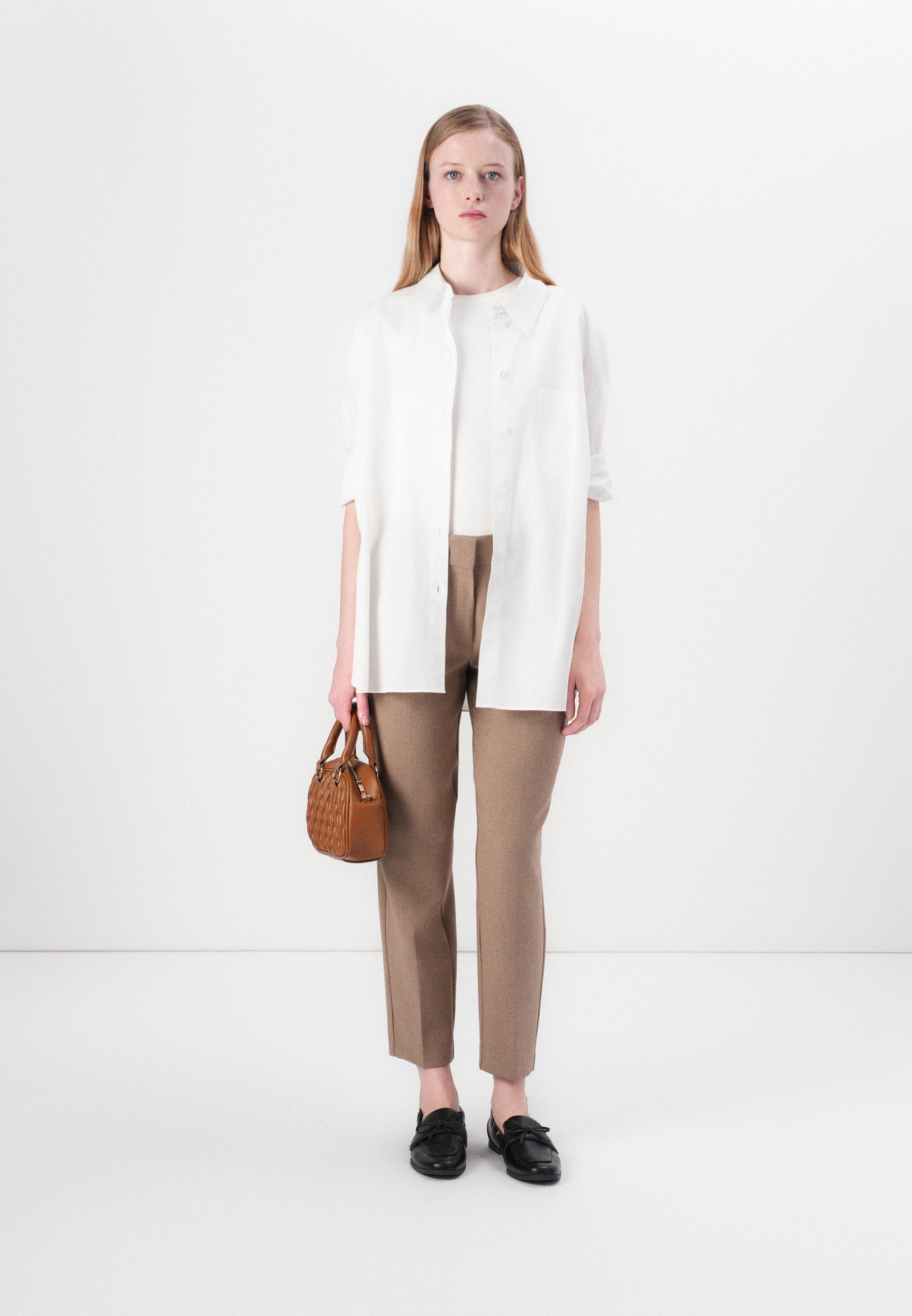 Selected SLFRITA RIA CROP PANT CAMEL