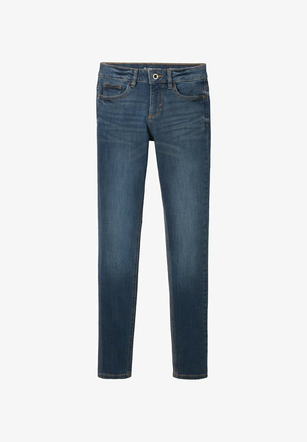 TOM TAILOR TTALEXA SLIM FIT - Slim fit jeans - mid stone wash denim
