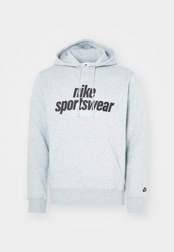 Nike Sportswear CLUB - Hoodie - dark grey heather/light smoke grey/black
