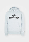 Nike Sportswear CLUB - Hoodie - dark grey heather/light smoke grey/black