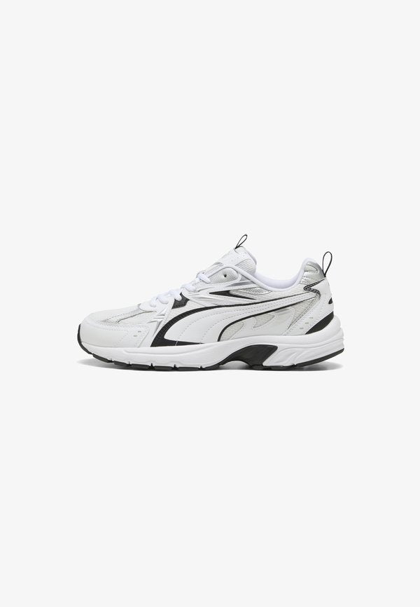 Puma MILENIO TECH - Trainers - white- black- silver