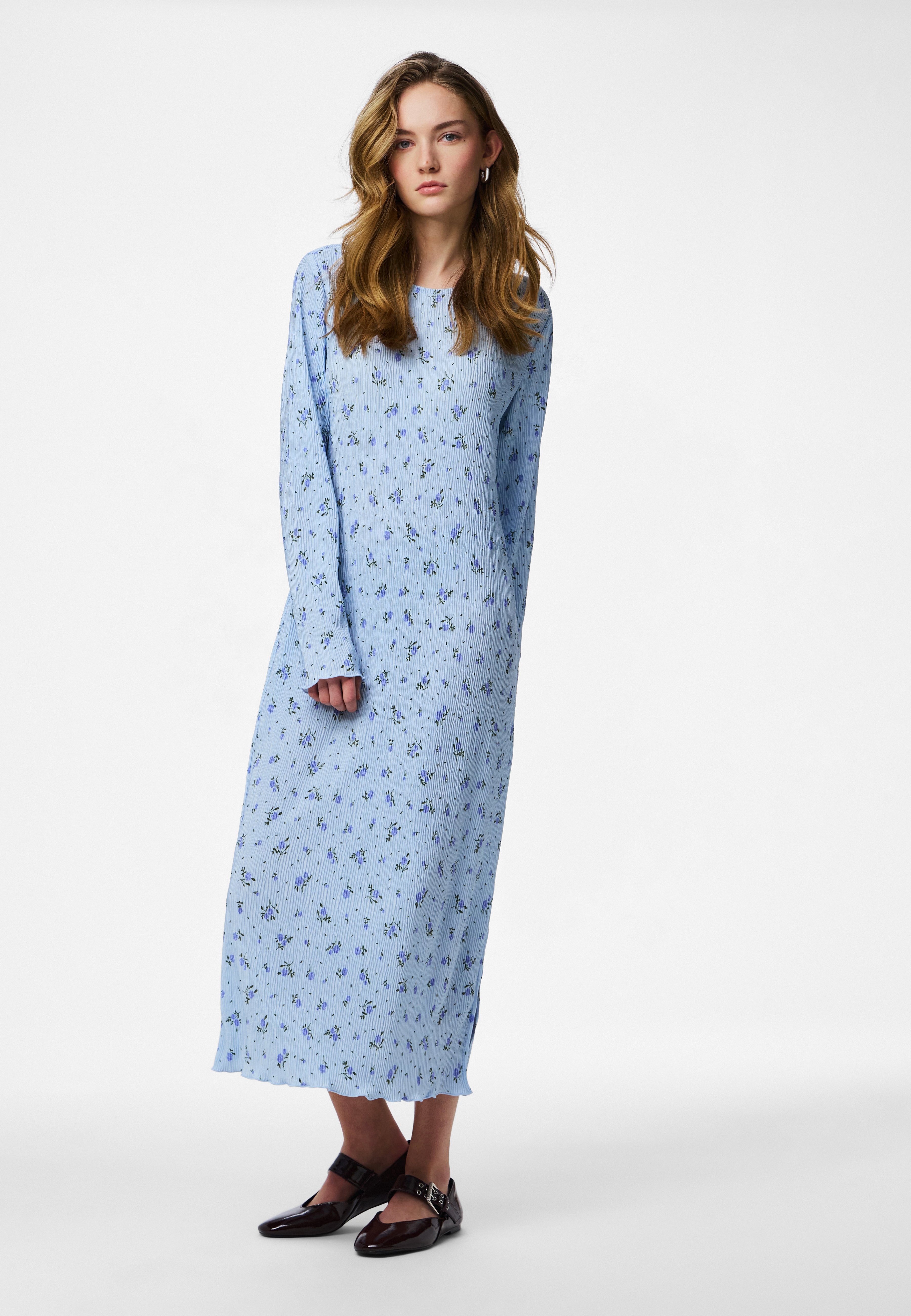 Pieces PCFLORA LS MIDI DRESS JRS NOOS BC