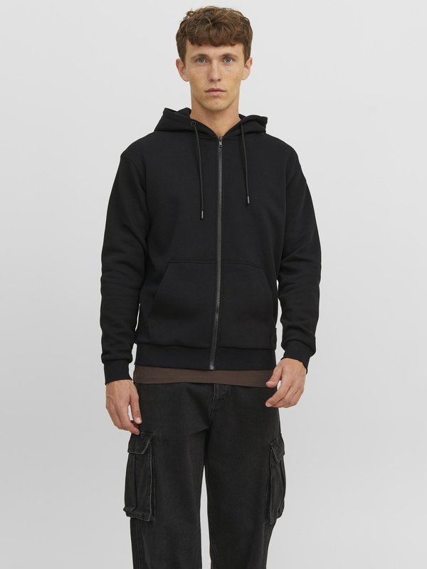 Jack & Jones JJEBRADLEY SWEAT ZIP HOOD NOOS - Zip-up sweatshirt - black