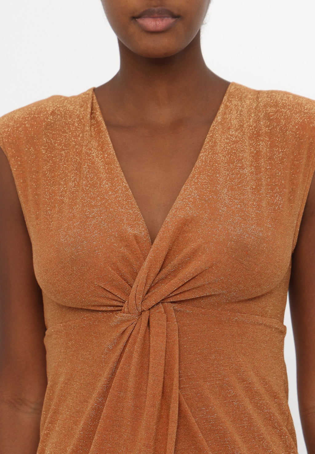 Stefanel LUREX DRESS  GINGER ROOT