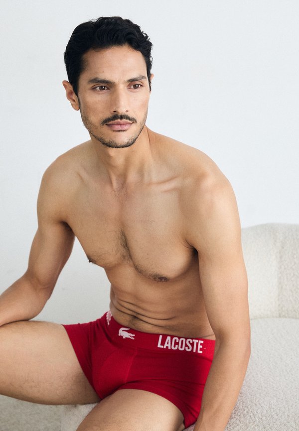 Lacoste COURTS 3 PACK - Trunks - black/red/white