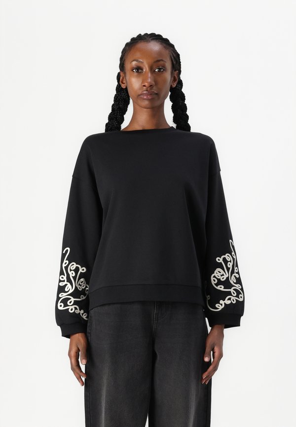 Vero Moda VMVELO - Sweatshirt - black/birch