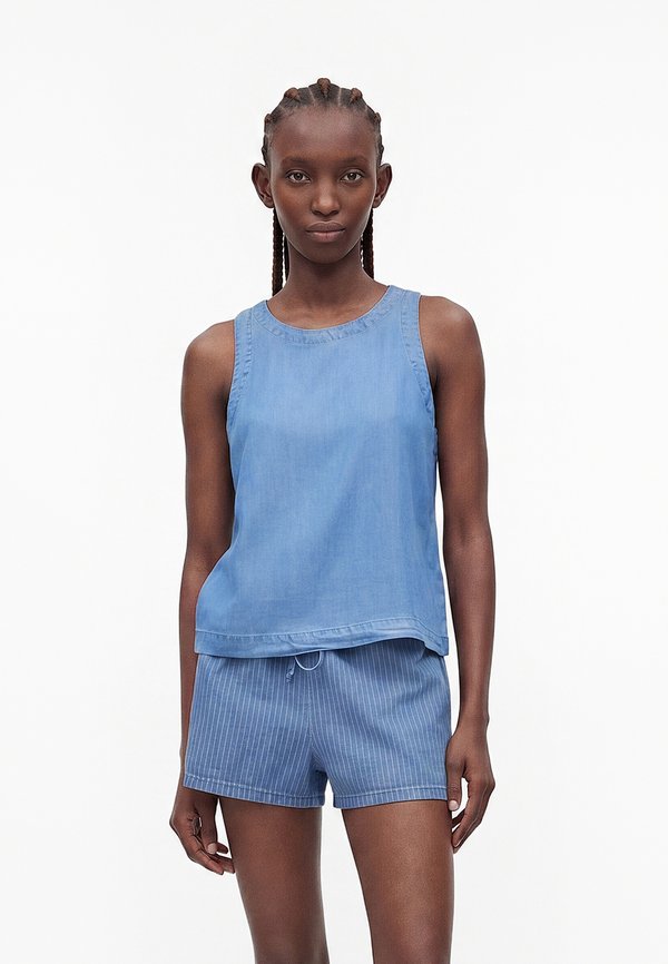 ONLY ONLPEMA - Blouse - medium blue denim