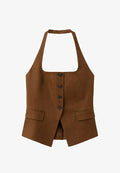 Mango ADULT - Waistcoat - brown