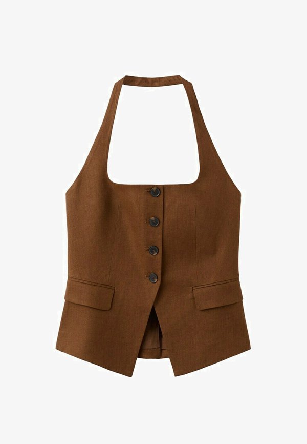 Mango ADULT - Waistcoat - brown