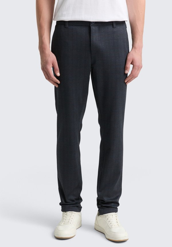 TOM TAILOR Chinos - navy tonal check