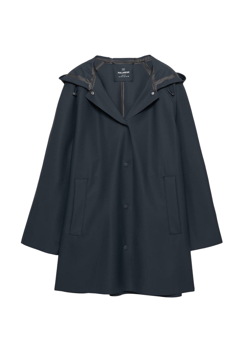 PULL&BEAR LONG RUBBERISED - RAINCOAT