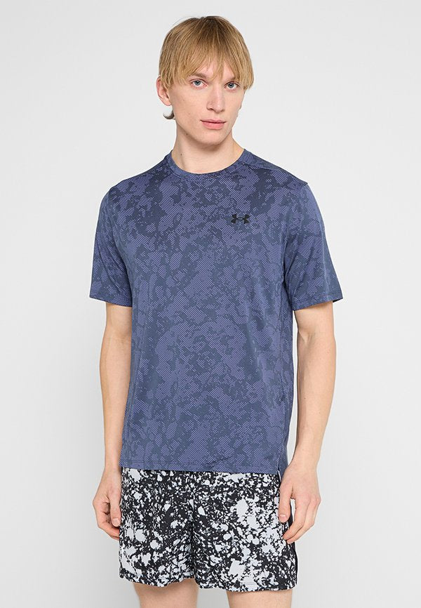 Under Armour UA TECH VENT GEODE SS - Sports T-shirt - ppl