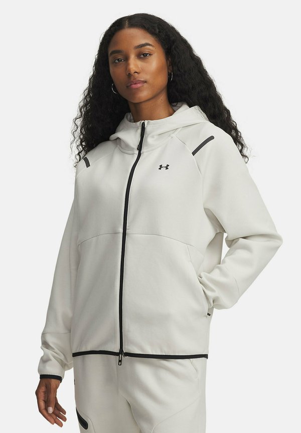 Under Armour UNSTOPPABLE FLEECE - Zip-up sweatshirt - summit white