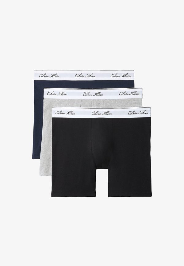 Calvin Klein 3 PACK - Trunks - black grey heather dark
