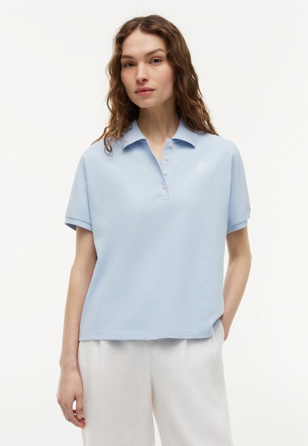 Tommy Hilfiger TH SCRIPT MODERN SS POLO - Polo shirt - breezy blue