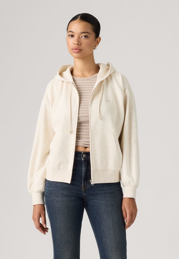 Levi's® EVERYDAY FULL ZIP HOODIE - Zip-up sweatshirt - oatmeal heather