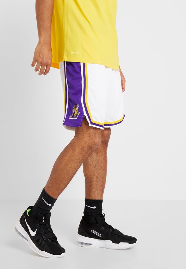 Nike Performance LOS ANGELES LAKERS NBA SWINGMAN SHORT ASSOCIATION - Sports shorts - white/field purple