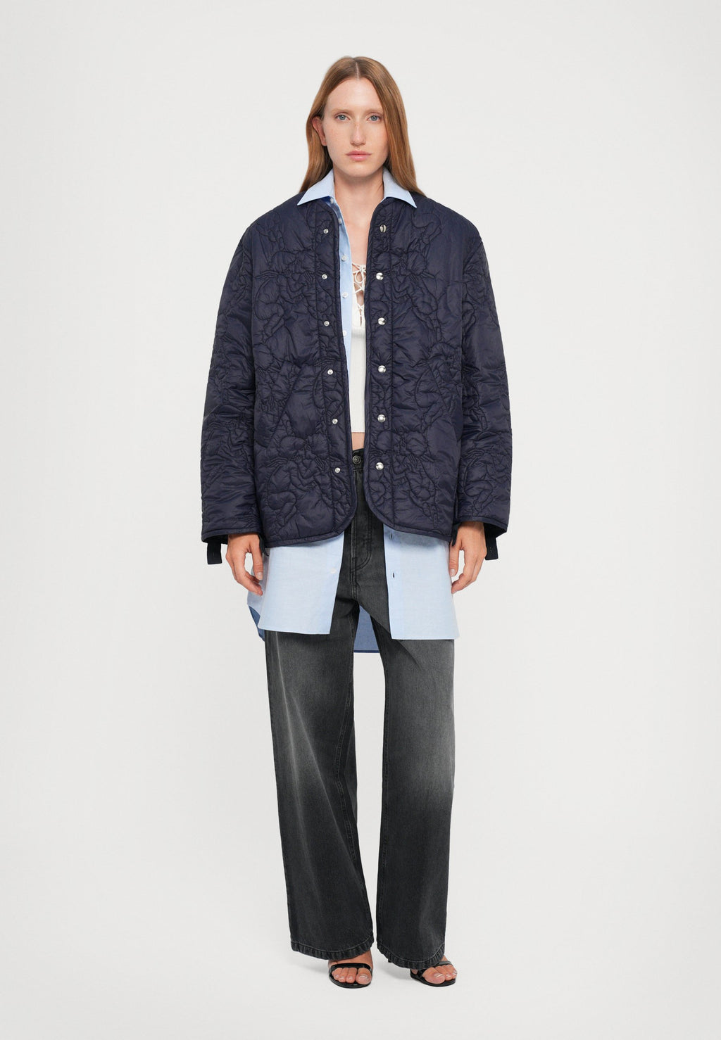 Fiorucci WOMEN'S NAVY KISSING ANGELS JACKET