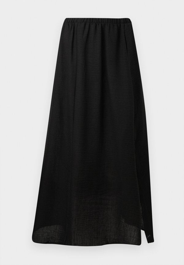 Vero Moda VMLUME MAXI SLIT SKIRT - Maxi skirt - black