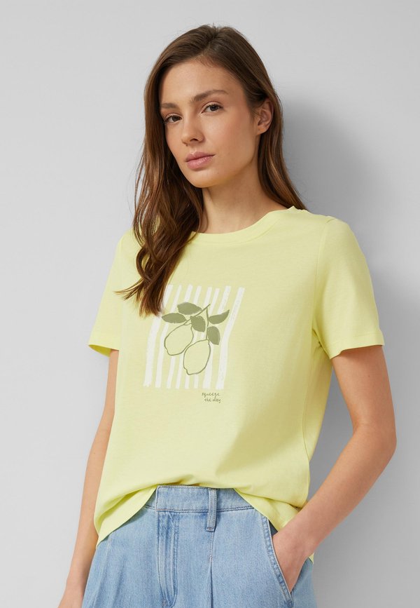 s.Oliver T-SHIRT - Print T-shirt - limettengrün