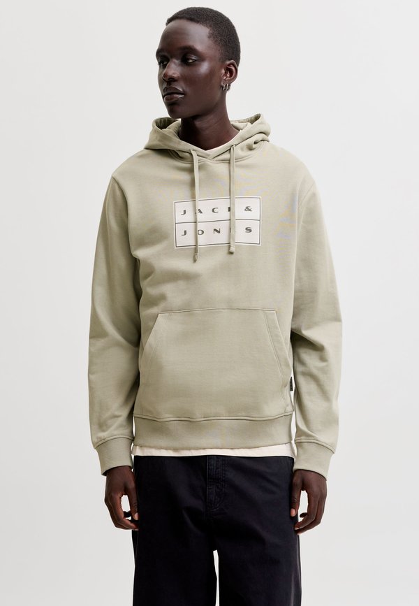 Jack & Jones HOODIE LOGO HOODIE - Hoodie - vetiver