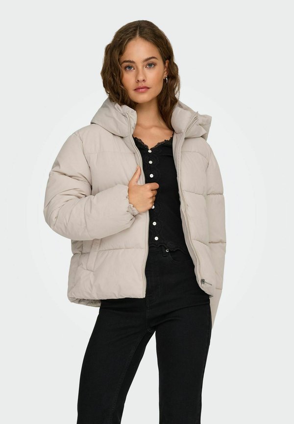 ONLY Puffer ONLJUTA Puffer - Winter jacket - pumice stone