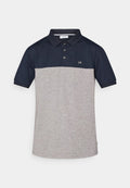 Calvin Klein Golf COLOUR BLOCK - Polo shirt - navy/silver-coloured marl