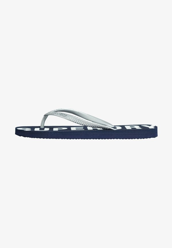 Superdry & Co CODE CORE - Pool shoes - eclipse navy metallic silver