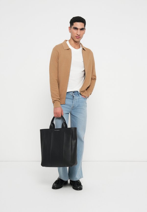 Tommy Hilfiger TEXTURED KNIT ZIP-THRU POLO CARDIGAN