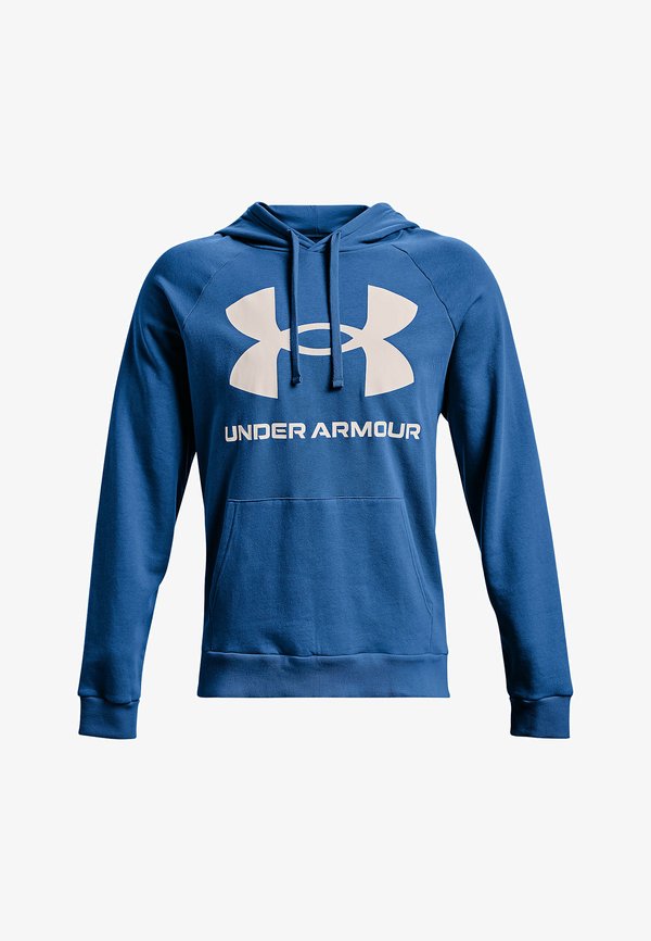 Under Armour RIVAL BIG HD - Hoodie - blue