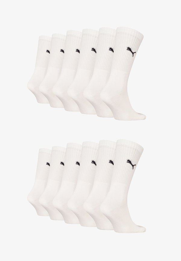 Puma 6 PACK - Sports socks - white