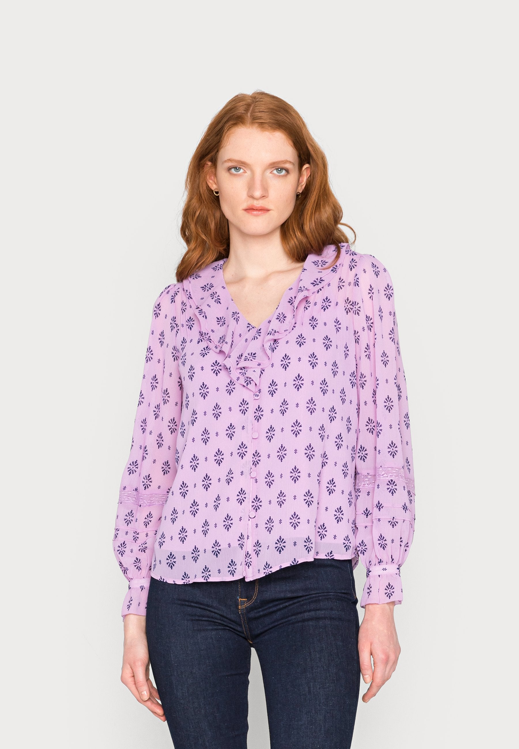 Marks & Spencer GEO RUFF BLOUSE