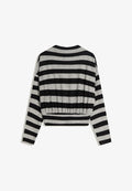 Bershka STRIPED SWEATER  - Jumper - dark grey