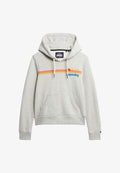 Superdry & Co RAINBOW STRIPE  - Hoodie - glacier grey marl