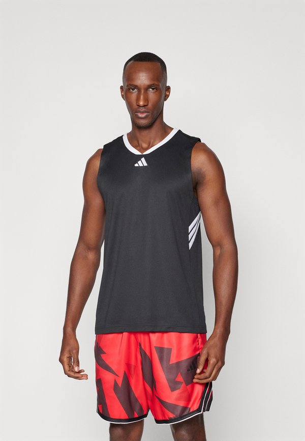 adidas Performance STRIPES - Top - black/white