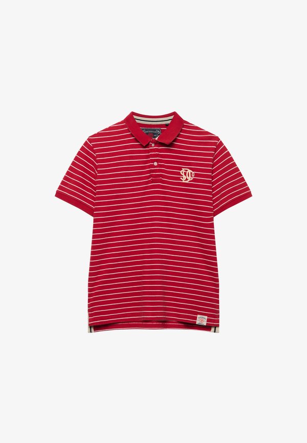 Superdry & Co VINTAGE STRIPE - Polo shirt - red stripe