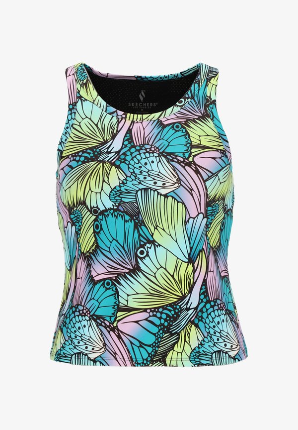 Skechers GOWALK SHADOW SHELF - Bikini top - türkis lila grün