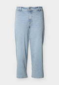 Vero Moda Curve VMCLARONE CROPPED  - Wide Leg - light blue denim