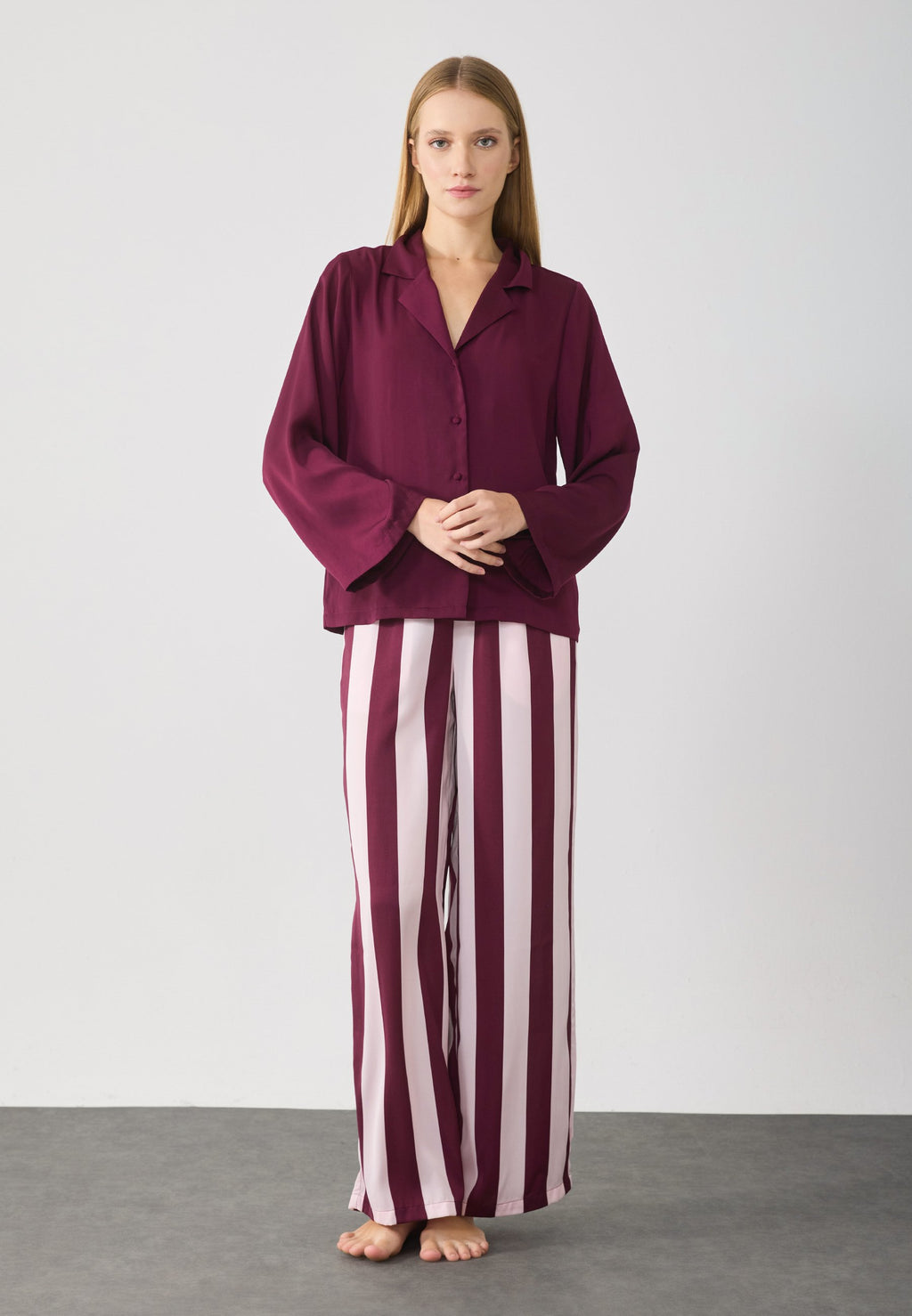 Anna Field CANDY STRIPE WIDE LEG SET