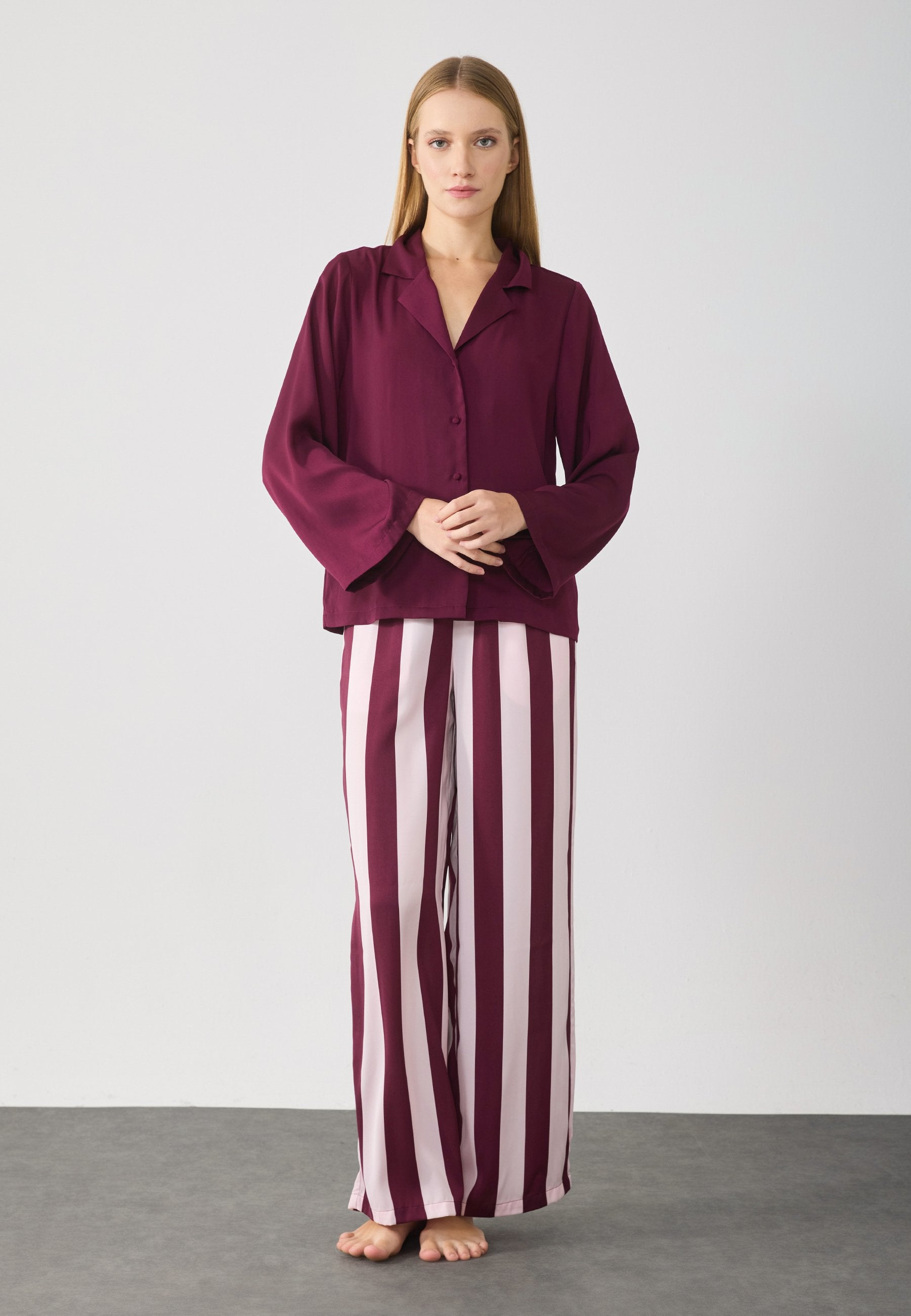 Anna Field CANDY STRIPE WIDE LEG SET