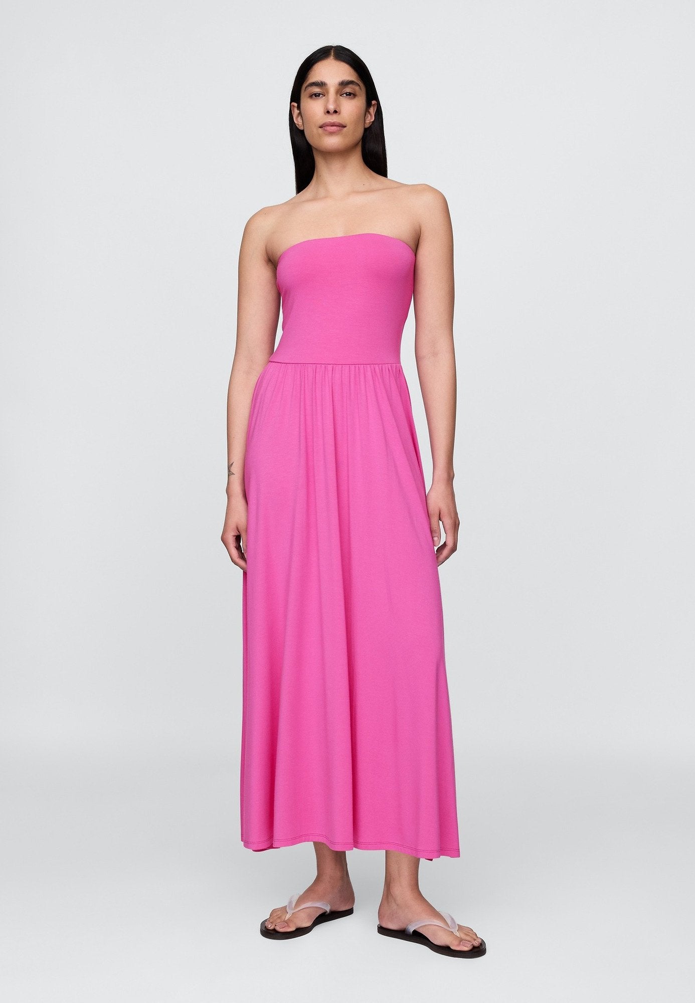 GAP STRAPLESS DROP WAIST DRESS