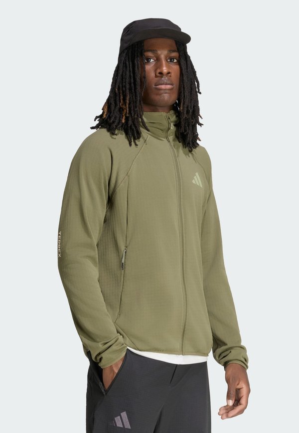 adidas Sportswear Fleece jacket - olive strata