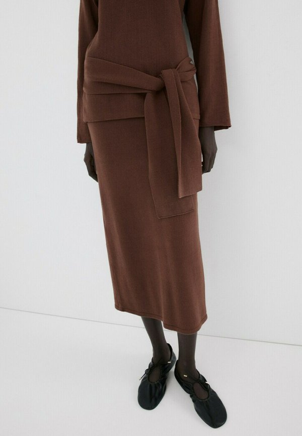 Mango Pencil skirt - brown