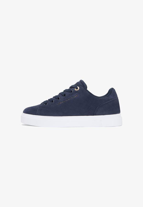 Tommy Hilfiger SUEDE METALLIC LOGO CUPSOLE TRAINERS - Trainers - space blue