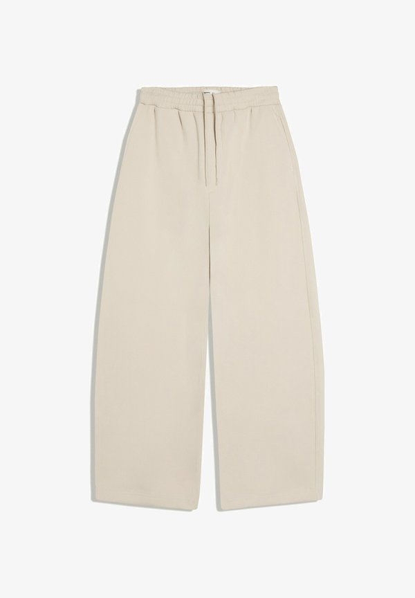 Bershka BALLOON - TRACKSUIT BOTTOMS - Tracksuit bottoms - stone