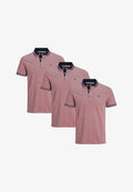 Jack & Jones 3ER PACK  - Polo shirt - rio red