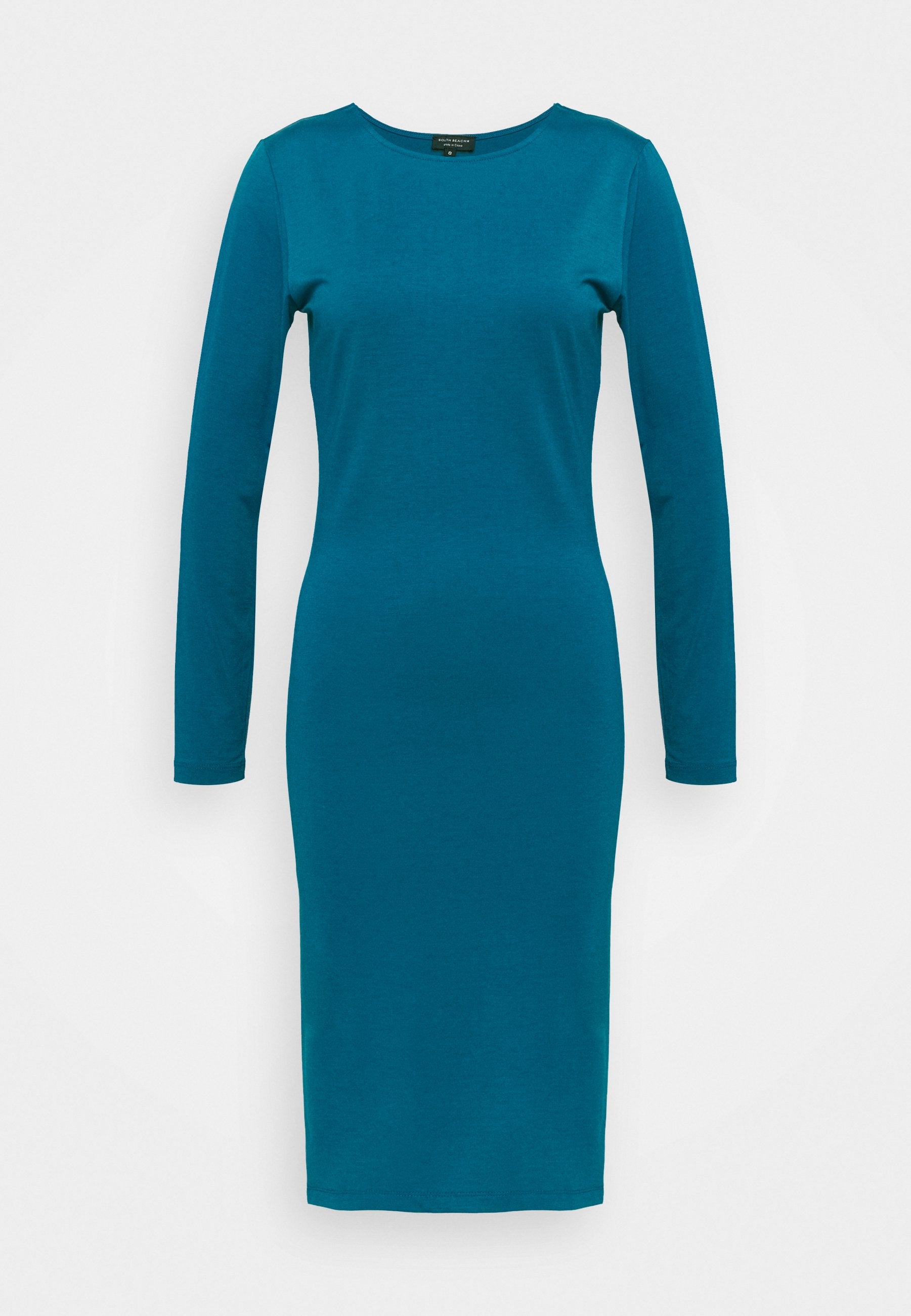 South Beach Petite LONG SLEEVE SPLIT SIDE MIDI DRESS