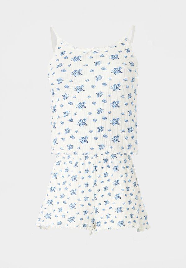 ONLY ONLVIPS LIFE SET - Pyjamas - cloud dancer/blue
