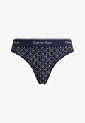 Calvin Klein Thong - denim emblem pageant blue