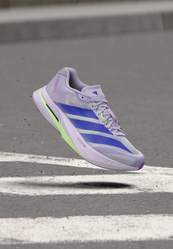 adidas Performance ADIZERO BOSTON 13 M - Road running shoes - purple tint/solar purple/green spark
